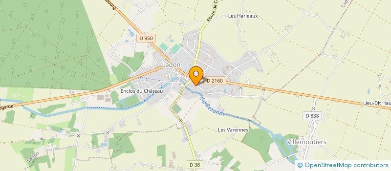 localisation de l'entreprise CCOZ  LADON