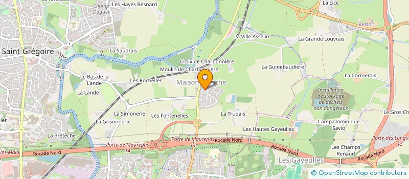 localisation de l'entreprise CCP  SAINT-GREGOIRE