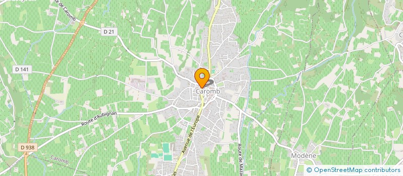 localisation de l'entreprise CCP IMMO  CAROMB