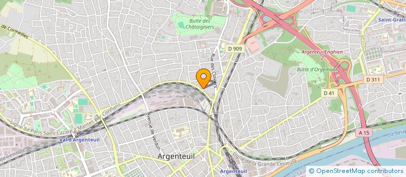localisation de l'entreprise CCPAC à ARGENTEUIL