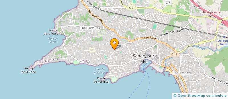 localisation de l'entreprise CCPIB IMMO à SANARY-SUR-MER