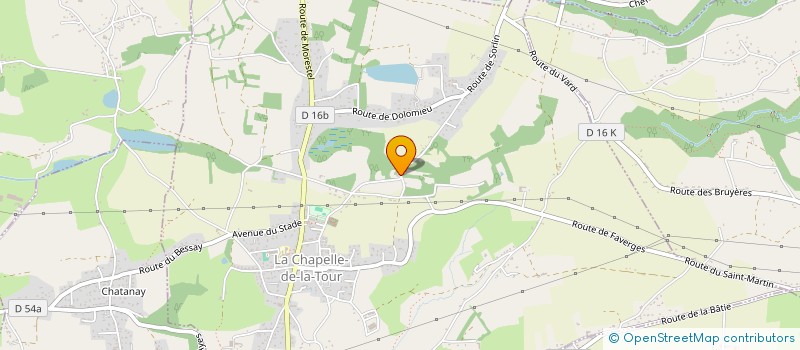 localisation de l'entreprise CCQ HABITAT  LA CHAPELLE-DE-LA-TOUR