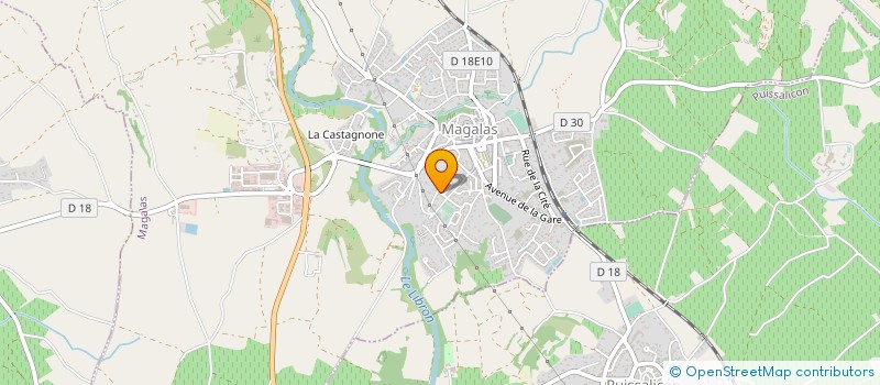 localisation de l'entreprise CCR  MAGALAS