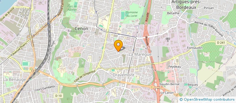 localisation de l'entreprise CCR à CENON