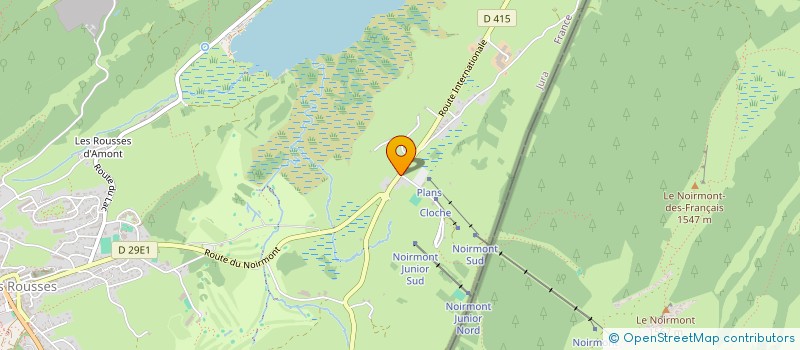 localisation de l'entreprise CCR  LES ROUSSES