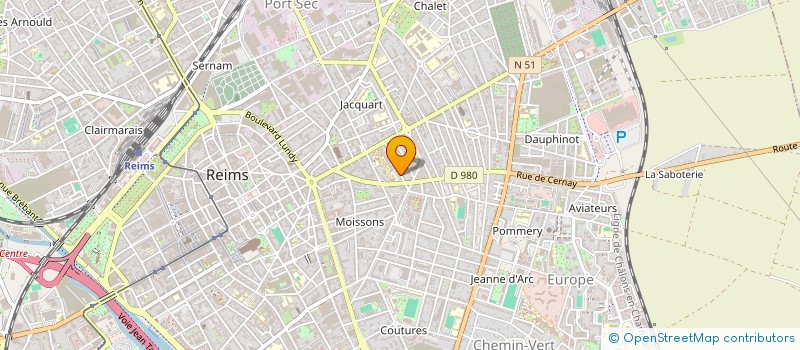 localisation de l'entreprise CCR  REIMS