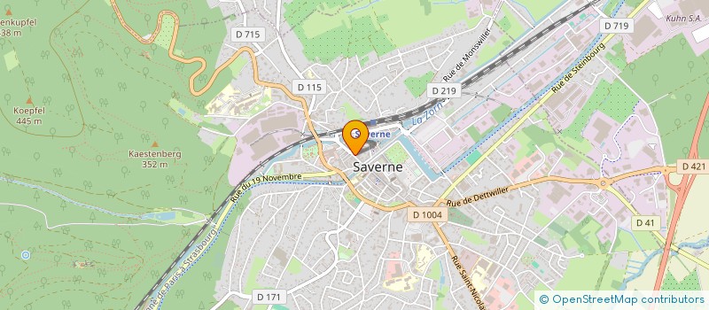 localisation de l'entreprise CCR HABITAT  SAVERNE