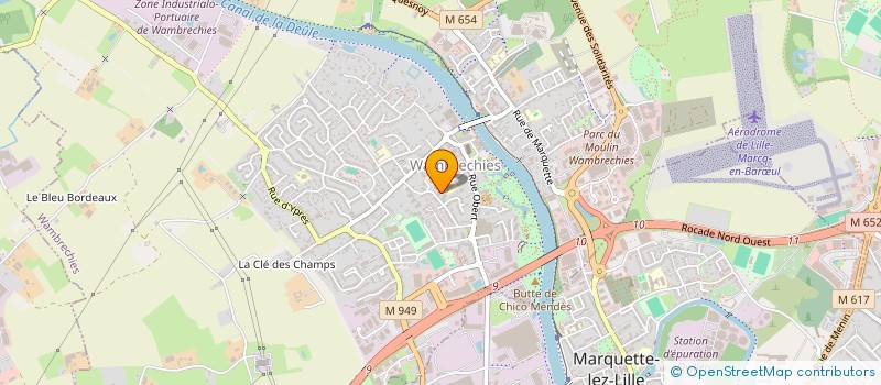 localisation de l'entreprise CCR INVEST  WAMBRECHIES