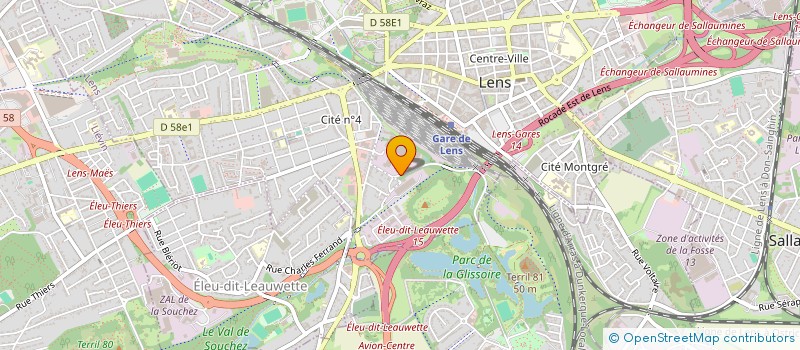 localisation de l'entreprise CCR PRO  LENS