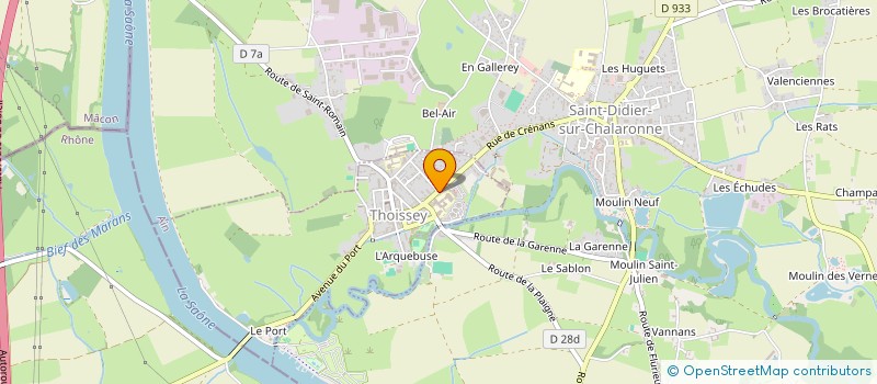 localisation de l'entreprise CCRB  THOISSEY