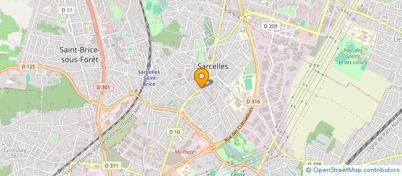 localisation de l'entreprise CCRD à SARCELLES