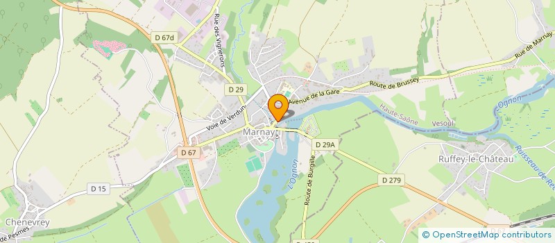 localisation de l'entreprise CCRM  MARNAY