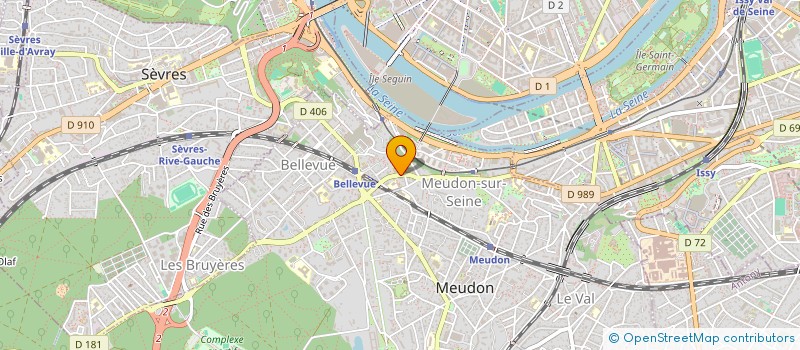 localisation de l'entreprise CCRN  MEUDON