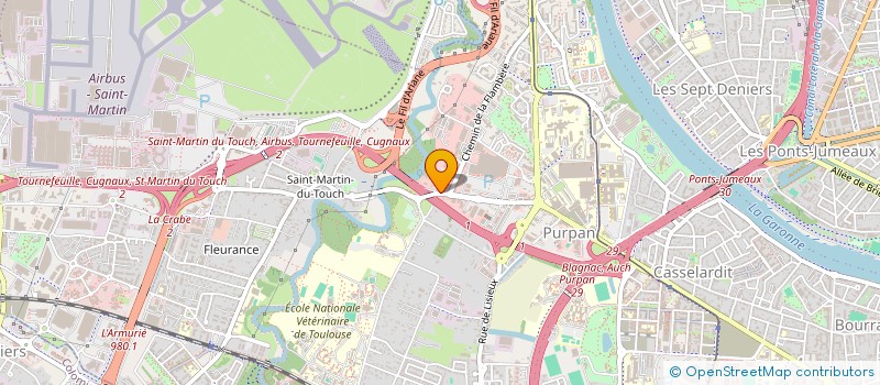 localisation de l'entreprise CCRP FUTURA  TOULOUSE