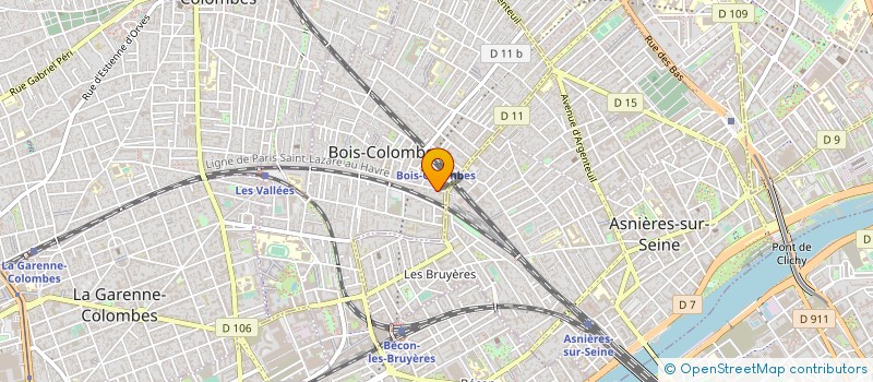 localisation de l'entreprise CCS - CHAUFFAGE CLIM SERVICES à BOIS-COLOMBES