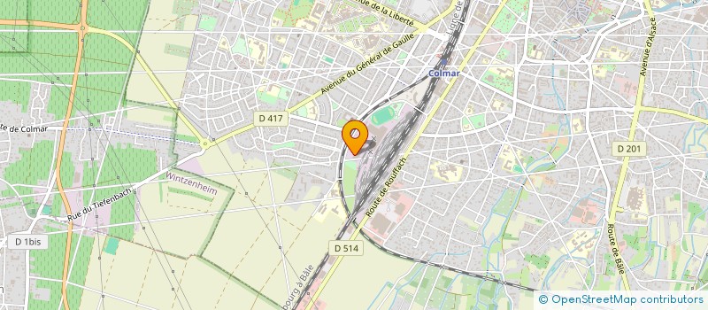 localisation de l'entreprise CCS FAB  COLMAR