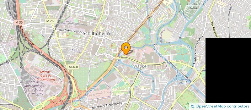 localisation de l'entreprise CCS IMMOBILIER - ETUDES ET REALISATIONS à STRASBOURG