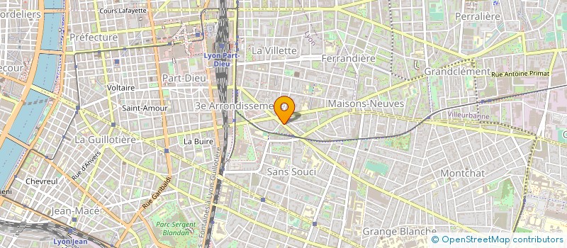 localisation de l'entreprise CCS LUNETTERIE à LYON