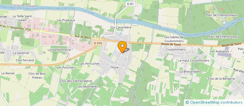 localisation de l'entreprise CCS SAINT JULIEN  CIVRAY-DE-TOURAINE