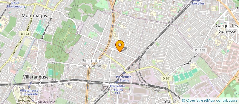 localisation de l'entreprise CCSO BUILDING à PIERREFITTE-SUR-SEINE