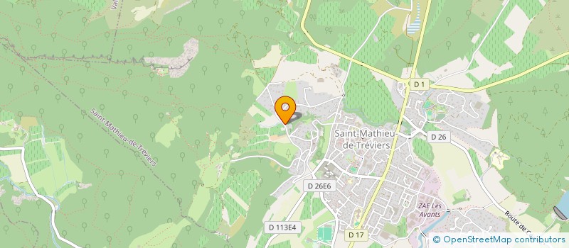 localisation de l'entreprise CCSP PALAVAS  SAINT-MATHIEU-DE-TREVIERS