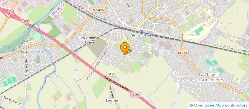 localisation de l'entreprise CCSV  LA CHAPELLE-D'ARMENTIERES
