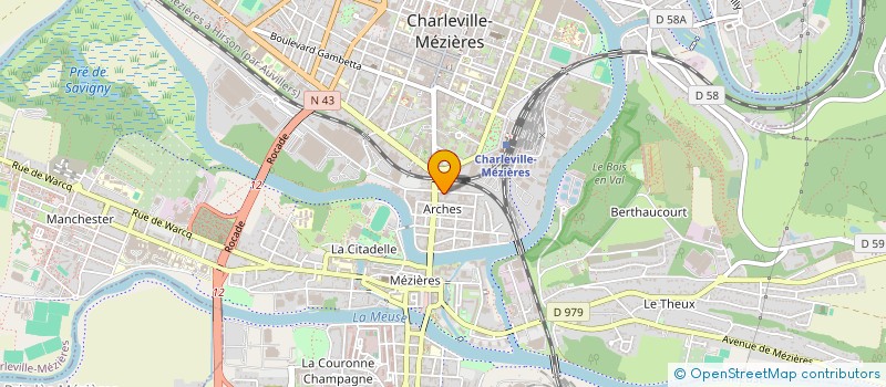 localisation de l'entreprise CCT  CHARLEVILLE-MEZIERES