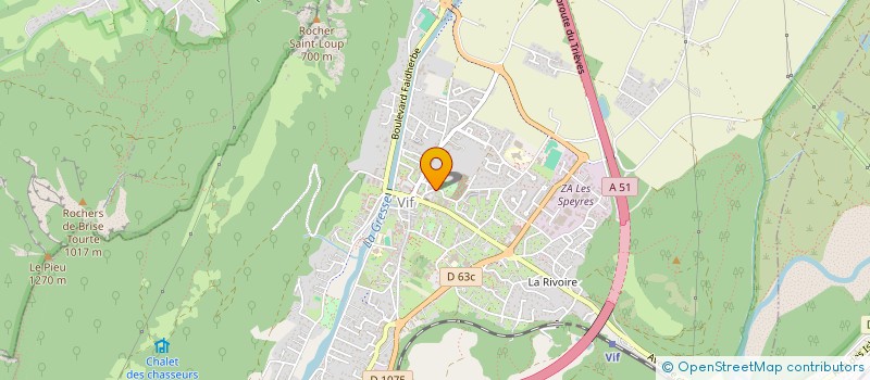 localisation de l'entreprise CCT  VIF