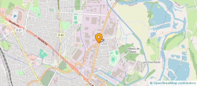 localisation de l'entreprise CCT AUTO à ROANNE