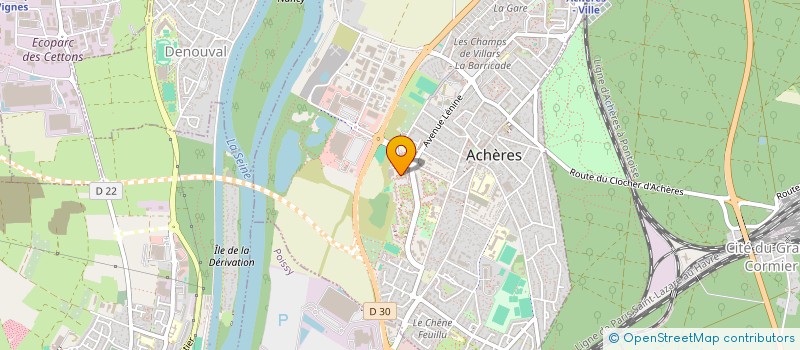 localisation de l'entreprise CCT TRANSPORTS à ACHERES