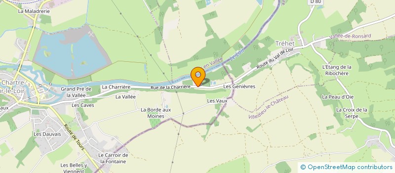 localisation de l'entreprise CCT VAL DE BRAYE à LA CHARTRE-SUR-LE-LOIR