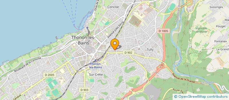 localisation de l'entreprise CCTA THONON à THONON-LES-BAINS