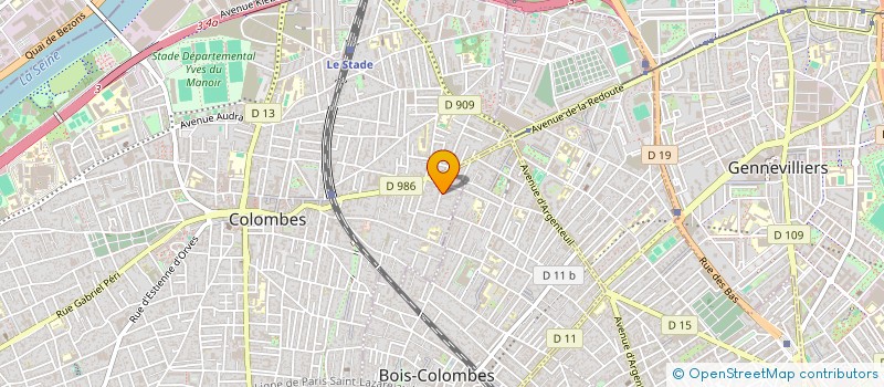 localisation de l'entreprise CCTL à COLOMBES