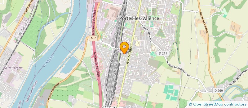 localisation de l'entreprise CCV 26  PORTES-LES-VALENCE