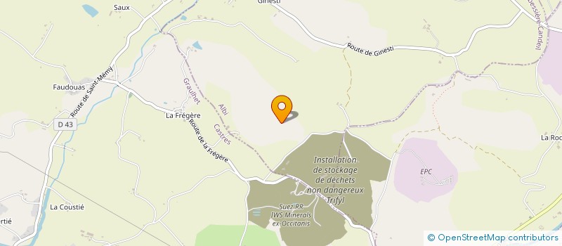 localisation de l'entreprise CCV 81  LABESSIERE-CANDEIL