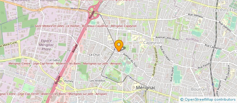 localisation de l'entreprise CCV à MERIGNAC