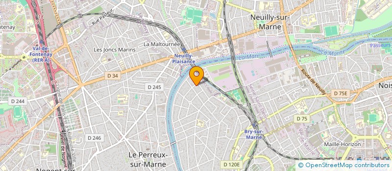 localisation de l'entreprise CCV GESTION  BRY-SUR-MARNE