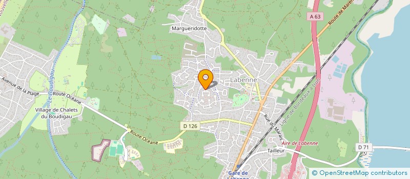 localisation de l'entreprise CCV IMMOBILIER à LABENNE
