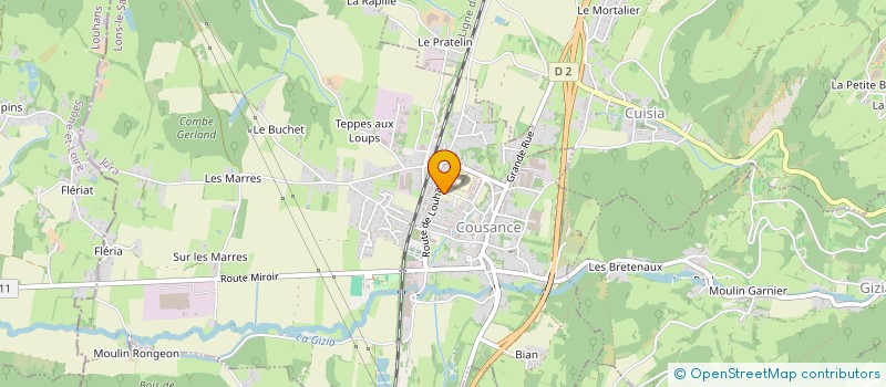 localisation de l'entreprise CCV NOTAIRES  COUSANCE