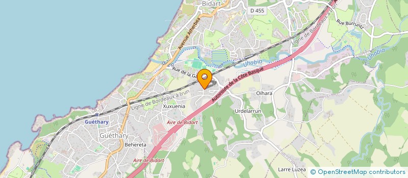 localisation de l'entreprise CCVM à BIDART