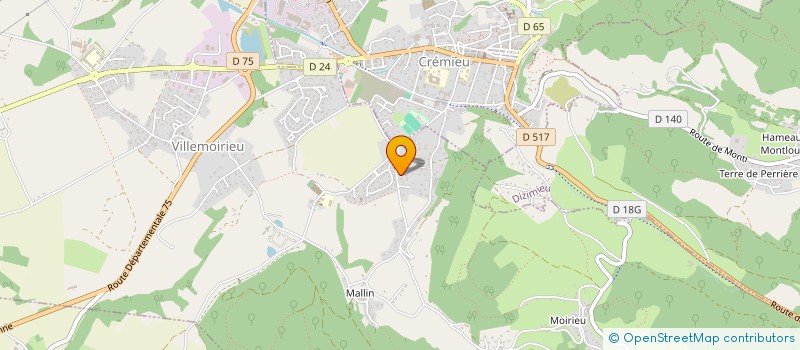 localisation de l'entreprise CCVP AGENCY  VILLEMOIRIEU