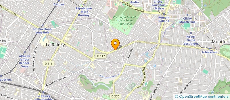 localisation de l'entreprise CCVP GROUPE à CLICHY-SOUS-BOIS