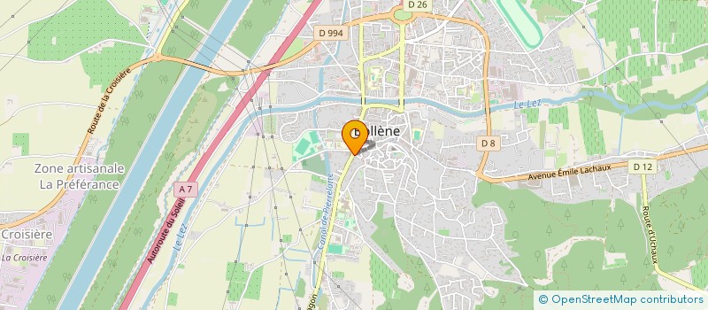 localisation de l'entreprise CCW  BOLLENE