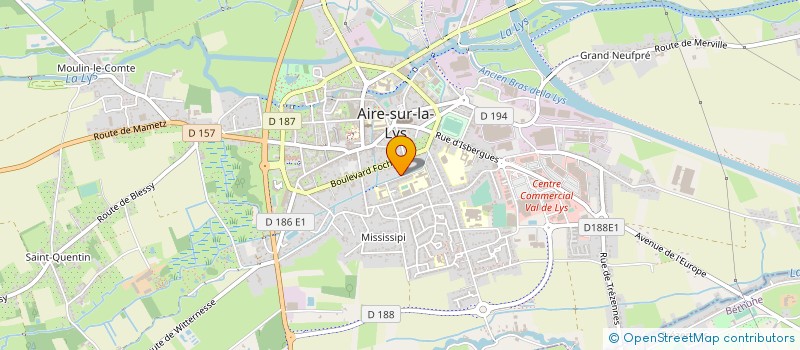 localisation de l'entreprise CCWA à AIRE-SUR-LA-LYS