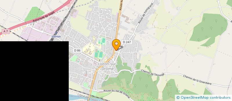 localisation de l'entreprise CCY  LIVRON SUR DROME