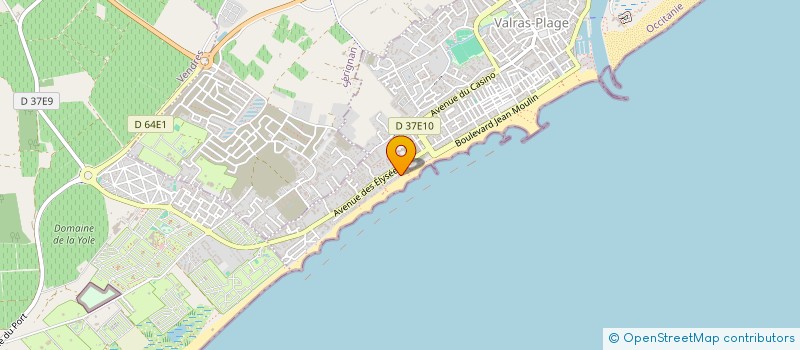 localisation de l'entreprise CCY  VALRAS-PLAGE