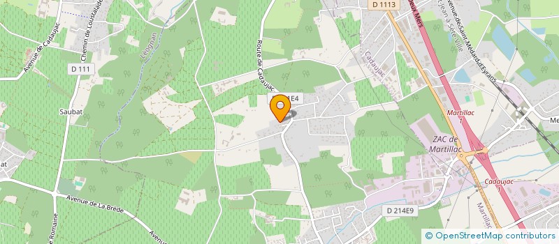 localisation de l'entreprise CCYF  MARTILLAC