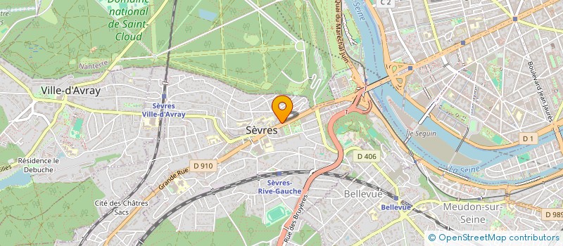 localisation de l'entreprise CCZ à SEVRES