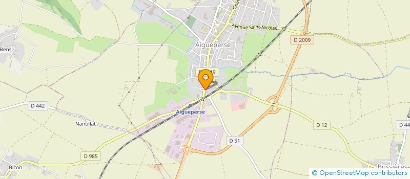 localisation de l'entreprise CCZ  AIGUEPERSE