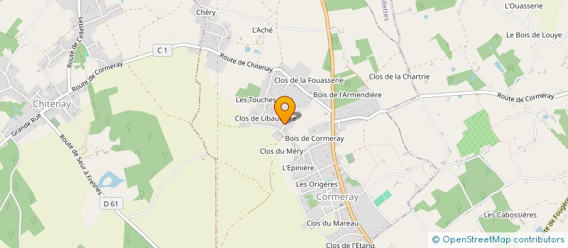 localisation de l'entreprise CCZT  CORMERAY